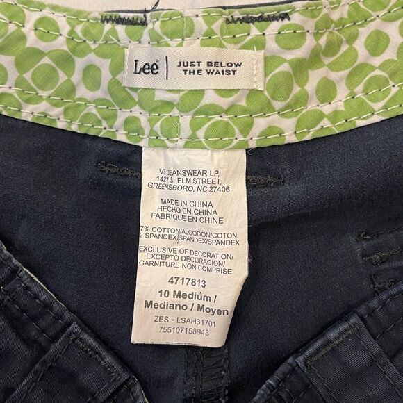 Lee Just Below the Waist Blue Women’s Shorts size 10 Medium - Picture 5 of 6